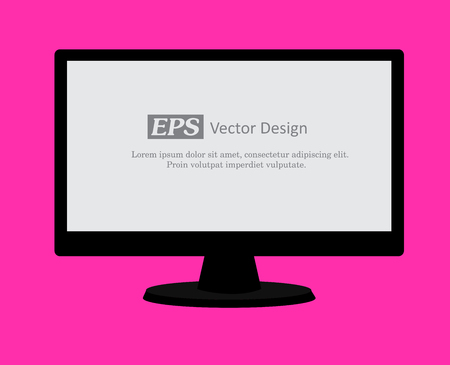 Computer Display Vector Illustrationのイラスト素材