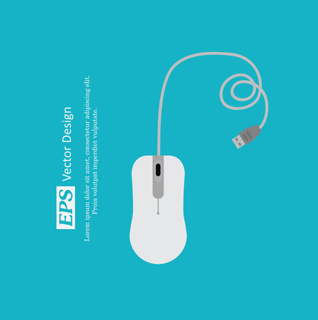 Computer Mouse Vector Templateのイラスト素材