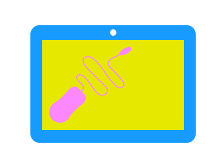 Mouse Isolated on Tabletのイラスト素材