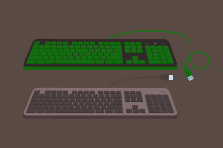 Variety of Keyboards Vectorのイラスト素材