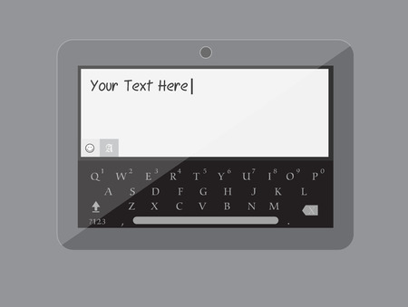 Tablet Keypad Vectorのイラスト素材