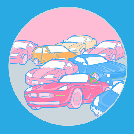 Accidental Cars Backgroundのイラスト素材