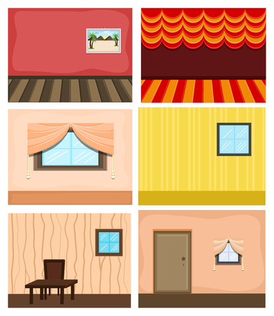 Modern House Interior Designs Backgroundのイラスト素材