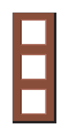 Antique photo frame isolated on white background. Vintage cartoon photo frame picture painting drawing template icon set retro design illustration. Stylish wall gallery backgroundのイラスト素材