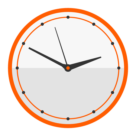 Clock face dial watch alarm illustration. Clock face icon isolated on white background. Clock, watch silhouette. Old, retro, modern and fashion style. Time tool icon, alarm, watch icon isolatedのイラスト素材
