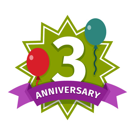 Birthday badge banner design flat background. Happy birthday badge celebration design emblem icon. Anniversary card happy birthday badges birth date sticker vector symbol.のイラスト素材