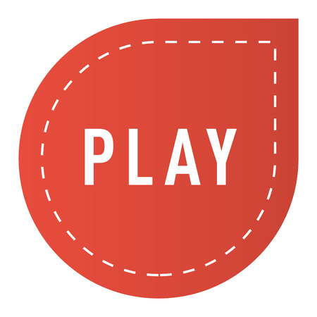 UI interface button play media. Vector internet play button player isolated. Website online cinema play button concept. Play button website element sign. Online tube player ui web elementのイラスト素材