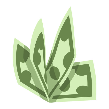 Stack of paper dollar money symbol icon vector isolated. Concept icon for finance, banking, payment. Currency dollar stack money symbols online commerce. Dollar money symbol icon isolatedのイラスト素材