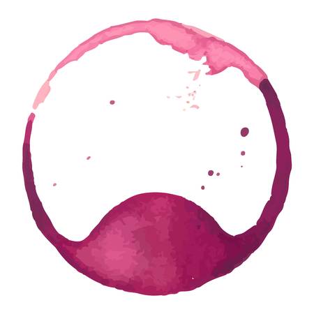 Wine staiin spots splashes cup vector isolated on white background. Wine spots splash vector.のイラスト素材