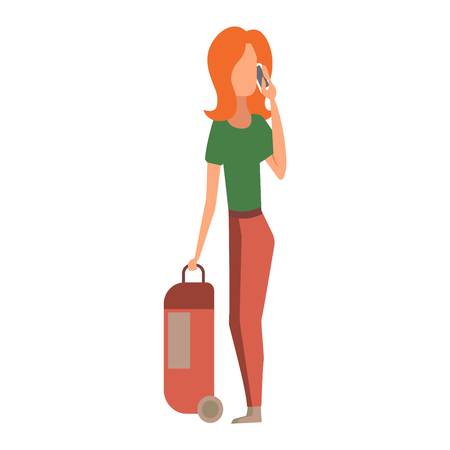 People talking phone character and silhouette talking phone. Telephone communication people lifestyle. Calling mobile business people talking phone character vector illustrationのイラスト素材
