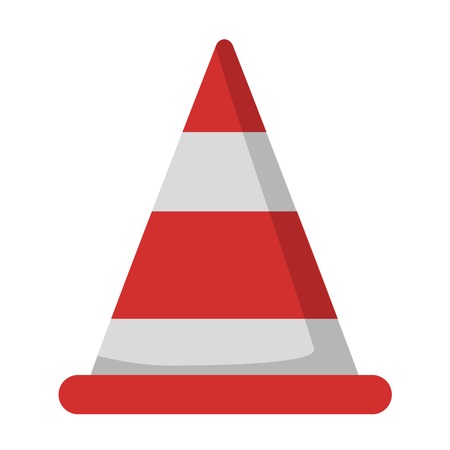 Under construction road repair cone sign and orange road repair sign cones isolated. Road repair sign vector and road repair sign warning construction.のイラスト素材