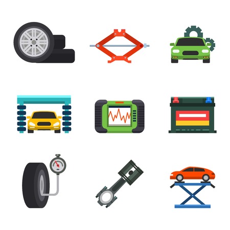 Car service repair icons setのイラスト素材