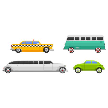 Retro car vector vehicle.のイラスト素材