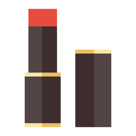Red lipstick vector illustration.のイラスト素材