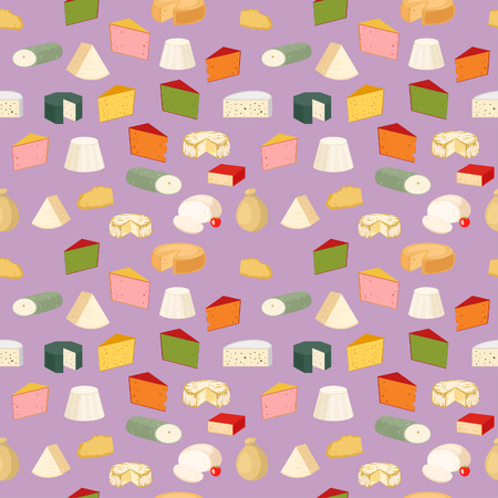 Cheese pattern vector illustration.のイラスト素材