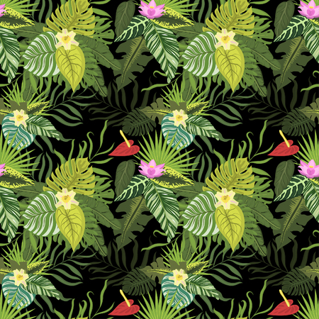 Leaves seamless pattern vectorのイラスト素材