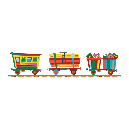 Railway train station vectorのイラスト素材