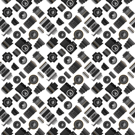 Photo lens pattern vector illustration.のイラスト素材