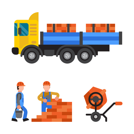 Under construction technic vector illustrationのイラスト素材