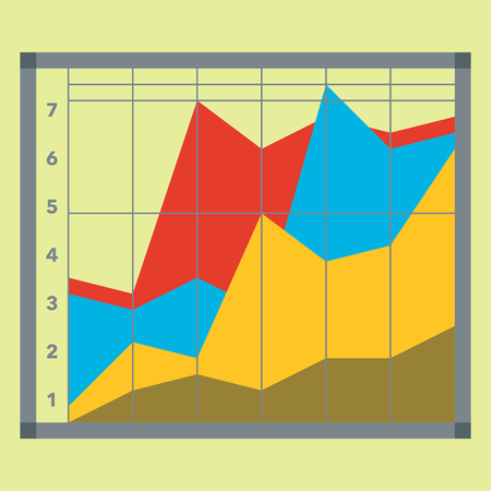 Design diagram chart elements vector illustration of business flow sheet graph infographics data templateのイラスト素材