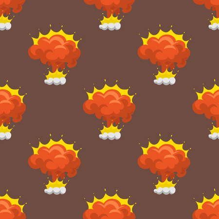 Cartoon explosion boom effect patternのイラスト素材