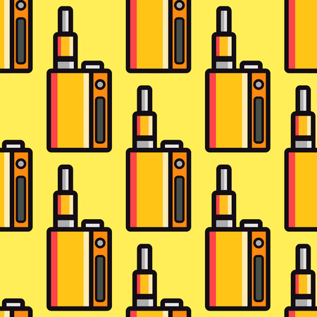 Seamless pattern of vape device vector illustrationのイラスト素材