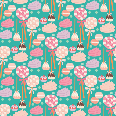 Wedding cakes fresh tasty dessert sweet pastry pie gourmet homemade delicious cream traditional bakery tart seamless pattern background vector illustration. Homemade crust sugar bakery food.のイラスト素材