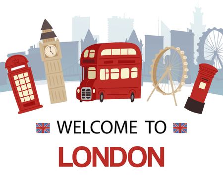 Welcome to England bannerのイラスト素材