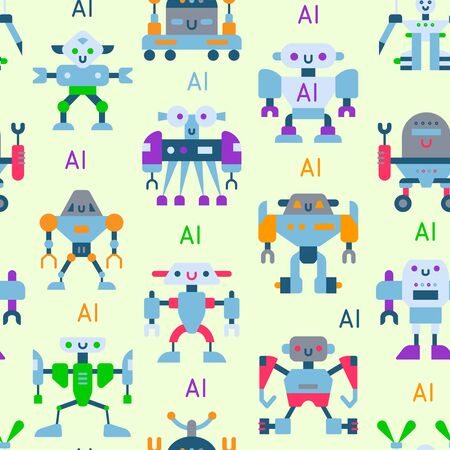 Robots cartoon robotic kids toy cute character monster or transformer cyborg robotics transformの写真素材