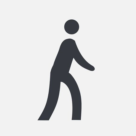 Flat Icon related to Walkingのイラスト素材