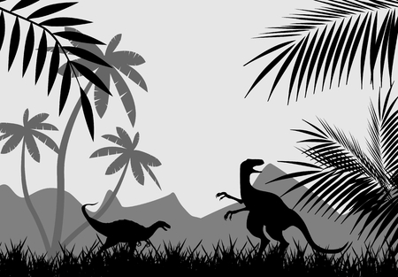 Dinosaurs worldのイラスト素材