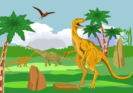 Dinosaurs worldのイラスト素材