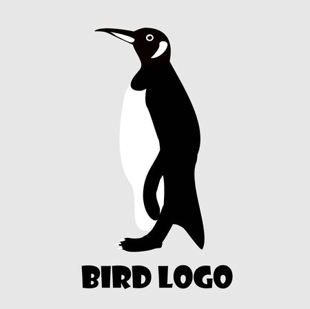 Monochrome Penguin logo is a simple logo, good for any company.のイラスト素材
