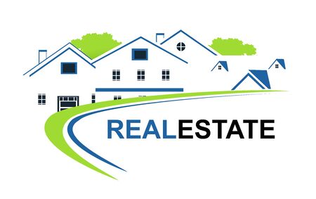 Real eatate  vector illustrationのイラスト素材