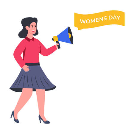 Trendy vector design of Women day announcementのイラスト素材
