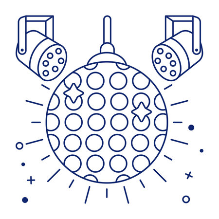 A unique design icon of party lightsのイラスト素材