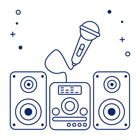 Modern design icon of sound systemのイラスト素材