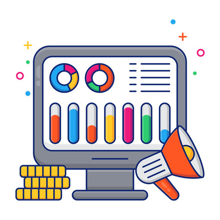Editable design icon of business marketingのイラスト素材