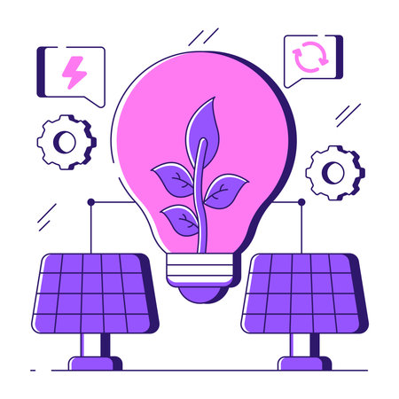 Premium download illustration of solar lightのイラスト素材