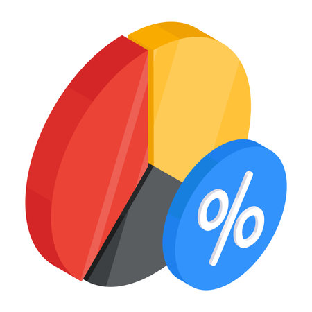 Modern design icon of discount chartのイラスト素材