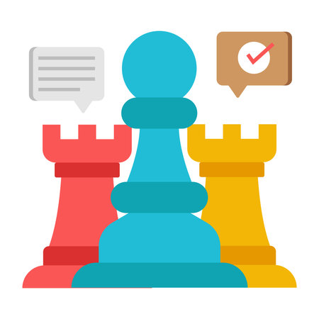 A trendy design icon of strategy settingのイラスト素材