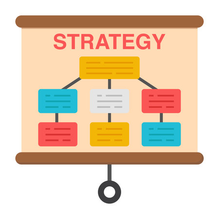 A trendy design icon of presentationのイラスト素材