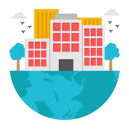 Modern design icon of global promotionのイラスト素材