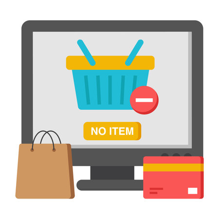 Perfect design icon of online shopのイラスト素材