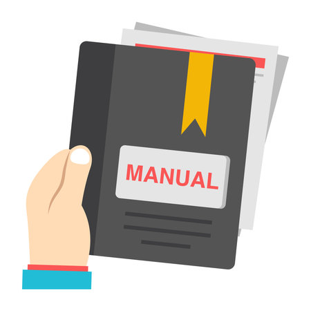 Modern design icon of manual bookのイラスト素材