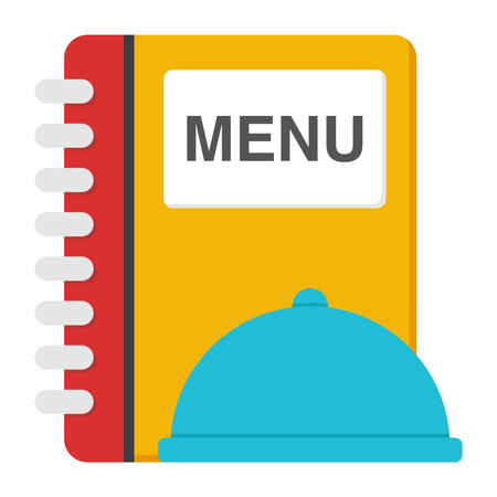 Menu icon with cloche, editable vectorのイラスト素材