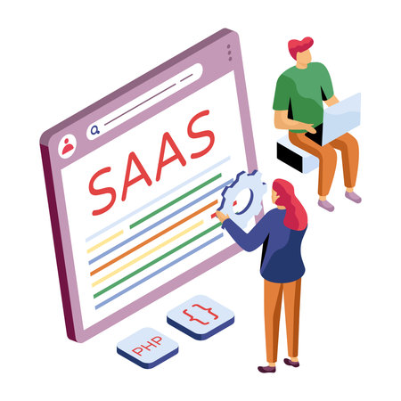 Creative design illustration of saasのイラスト素材