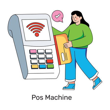 A premium download illustration of point of saleのイラスト素材