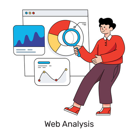 Premium download illustration of data analysisのイラスト素材