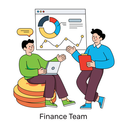 Editable design illustration of business presentationのイラスト素材